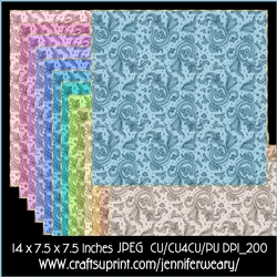 2 Paisley Backgrounds-Cute