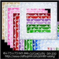 Butterfly Lace Frames-Christmas Time