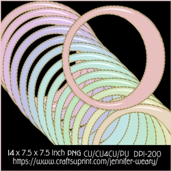 Round Plain Frames-Candy Floss