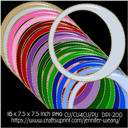 Round Plain Frames-Christmas Time