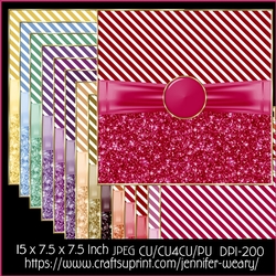 Glitter & Stripes Backgrounds Sweet