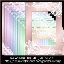 20 Candy Floss A5 Frames 14