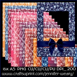 Glitter A5 Frames Bows Outback Sunsets