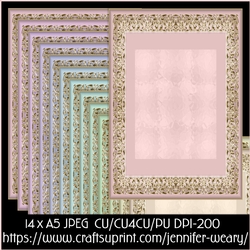 20 Charmingb A5 Backgrounds-Candy Floss