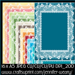Butterfly Lace Backgrounds A5 Lifes Beachy