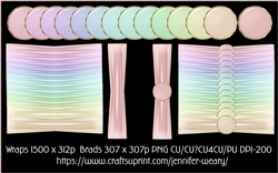 Ribbon Wrap Sets-Candy Floss