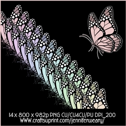 20 Candy Floss Butterflies 2