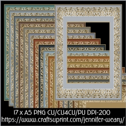 20 Charmingb A5 Frames-Metal