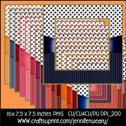 Dots Stripes Frames-Outback Sunsets