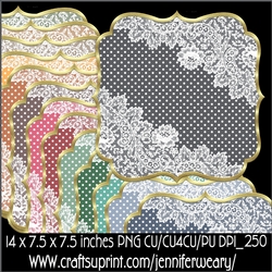 Dots n Lace Mats-Cozy