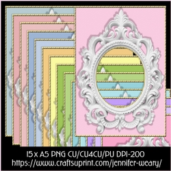 Ceramic A5 Frame Backgrounds-Easter Morn