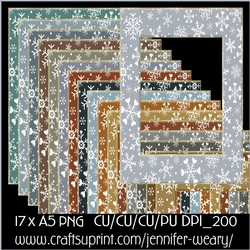 Snowflake A5 Frames-Metal