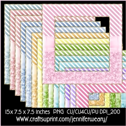 Glitter Stripes Frames-Easter Morn
