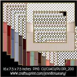 Dots Stripes Frames-Dusty