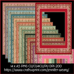 20 Charmingb A5 Frames-succulants Bright