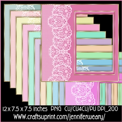 Lace n Stripped Frames-Dreamy