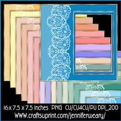 Lace n Stripped Frames-Tranquil Days