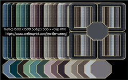Frame Badge Set Square-Classic