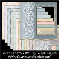Lace n Stripped Frames-Neutral