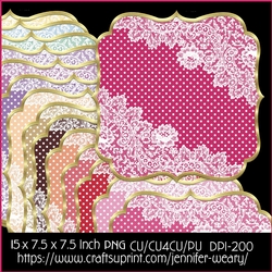 Dots n Lace Mats-Sweet