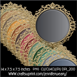 Gold Fancy Edged Mats-Cozy
