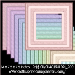 Lace Glass Frames-Candy Floss