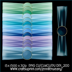 Ribbon Wraps with Brads-Cool