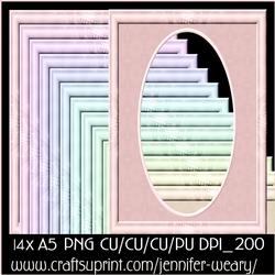 Candy Floss Frames A5 3