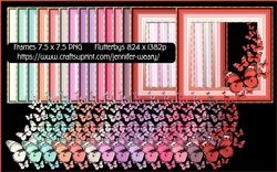 Flutterbys Frame Sets-Valentine