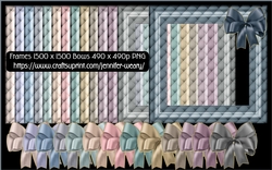 Padded Frames with Bows-Neutral