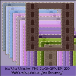 Ribbons Lace Frames-Lavender Fields