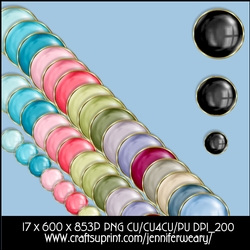 3 Pearls Gold Borders-Glittering