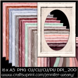 Rose A5 Frames-Dusty