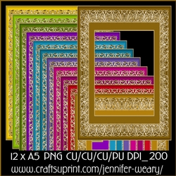 Charming A5 Frames-Merry Bright