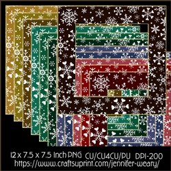 Snowflake Frames-Christmas Joy