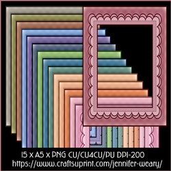 Weaved Shell Edge A5 Frames-Unique