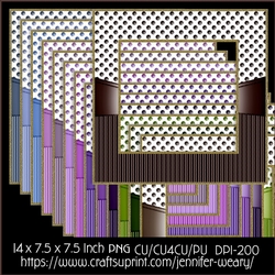 Dots Stripes Frames-Lavender fields