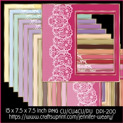 Lace n Stripped Frames-sweet