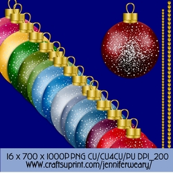 Christmas Baubles Bows-Christmas Time 2