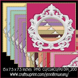 Ceramic Frame Background-Sweet