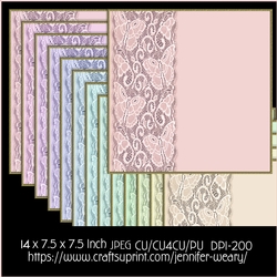 Butterfly side Border Backgrounds-Candy Floss