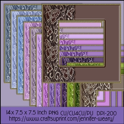 Butterfly Side border frames-Lavender Fields
