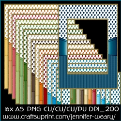Dots Stripes A5 Frames-Lifes Beachy