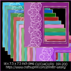 Lace n Stripped Frames-Christmas Wishes
