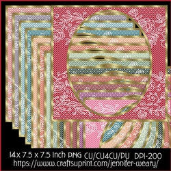 Lace with Roses Frames-Succulants Bright