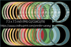  Snowflake Plain round Frames-Candyland