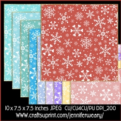 Snowflake Backgrounds-Jolly Christmas