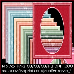 20 Succulants Bright A5 Frames 8