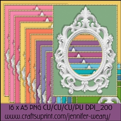 Ceramic Frame Backgrounds A5-Easter