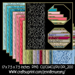 Butterfly Octogon S Border Frames-Glittering